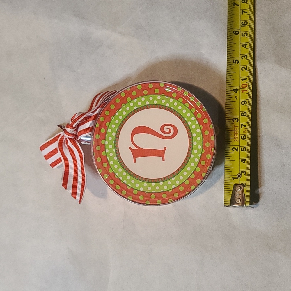 Set of holiday initial coasters - letter N